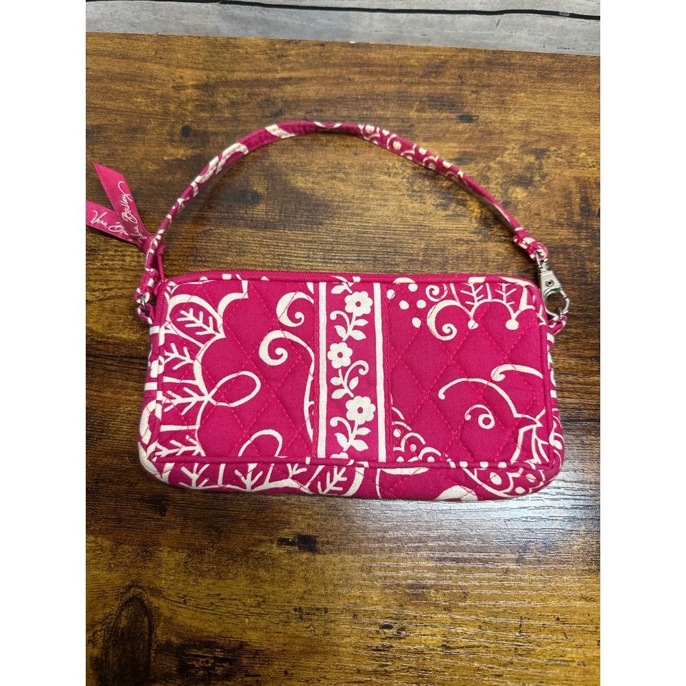 Vera‎ Bradley Pink Twirly Bird Wristlet
